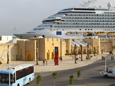 Goulette, port maritime tunisien animé en 2025